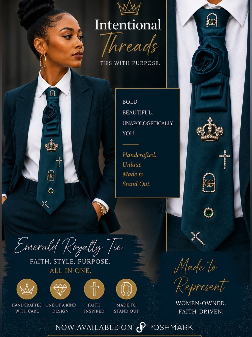 Intentional Threads Faith-Inspired Tie-Necklace